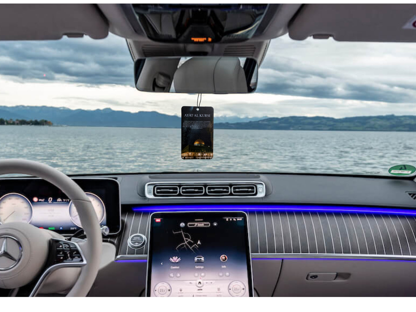 Mescidi Aksa "Ayet al-Kursi" Duftbaum - Immer & überall geschützt - 2er Bundle