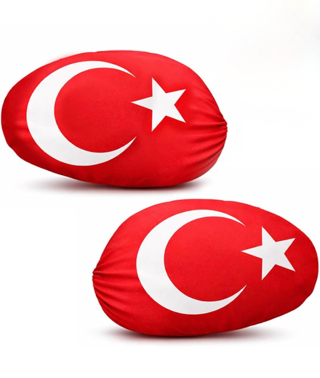 Türkei Autoflaggen Set - 2 Fensterflaggen, 2 Spiegelflaggen & Duftanhänger