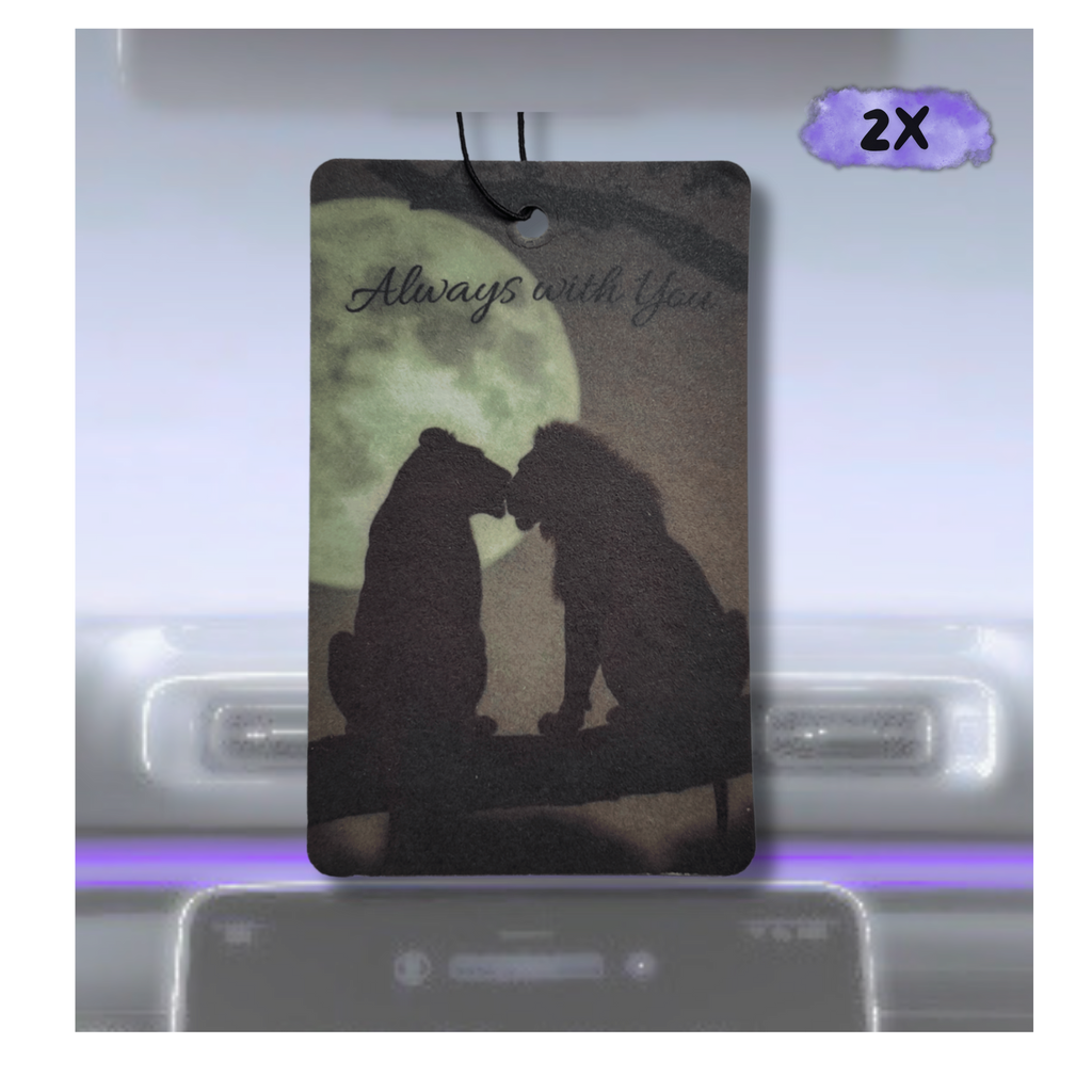 2x Always with you - ''Couples Edition'' Duftbaum - "Lion Love" Bündel